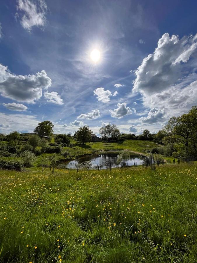 La Ferme Du Pont De Maumy, Cabane Au Bord De L'Etang Et Bain Nordique Busserolles Bagian luar foto